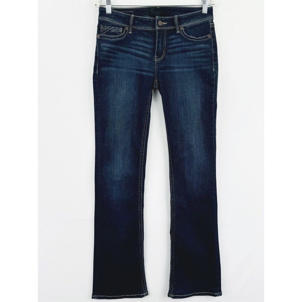 Buckle Black Jeans Womens 27 Blue Bootcut BKE Fit No 53 Stretch Dark Wash Denim